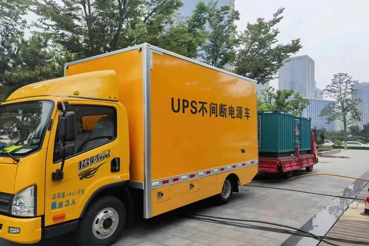 昭阳发电机租赁施工现场